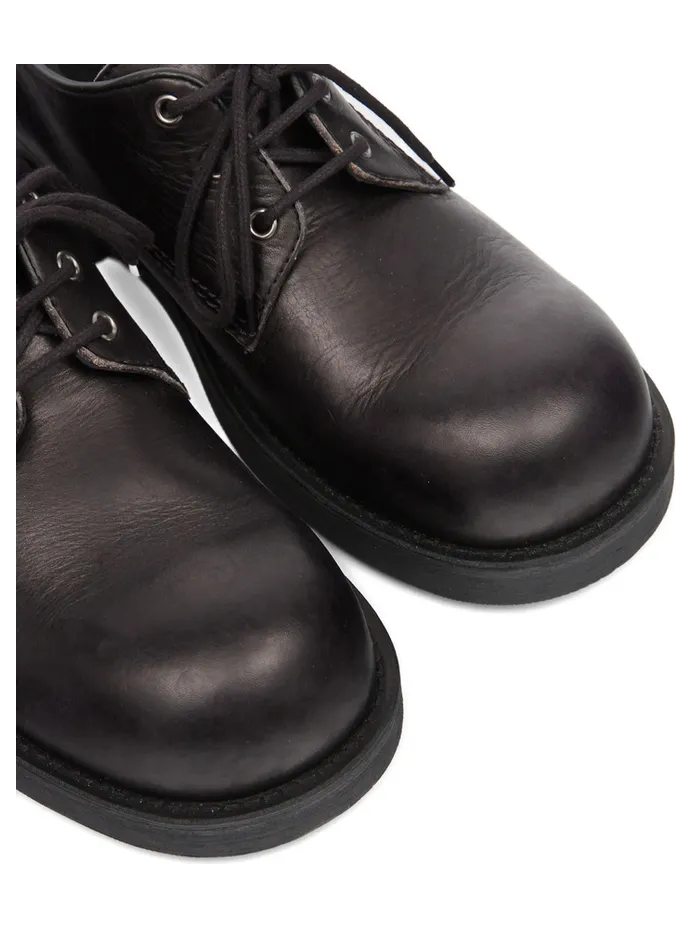 Mm6 Maison Margiela Leather Biker Lace-up “Black” (P7431 SH1WQ0007 T8013) (3)
