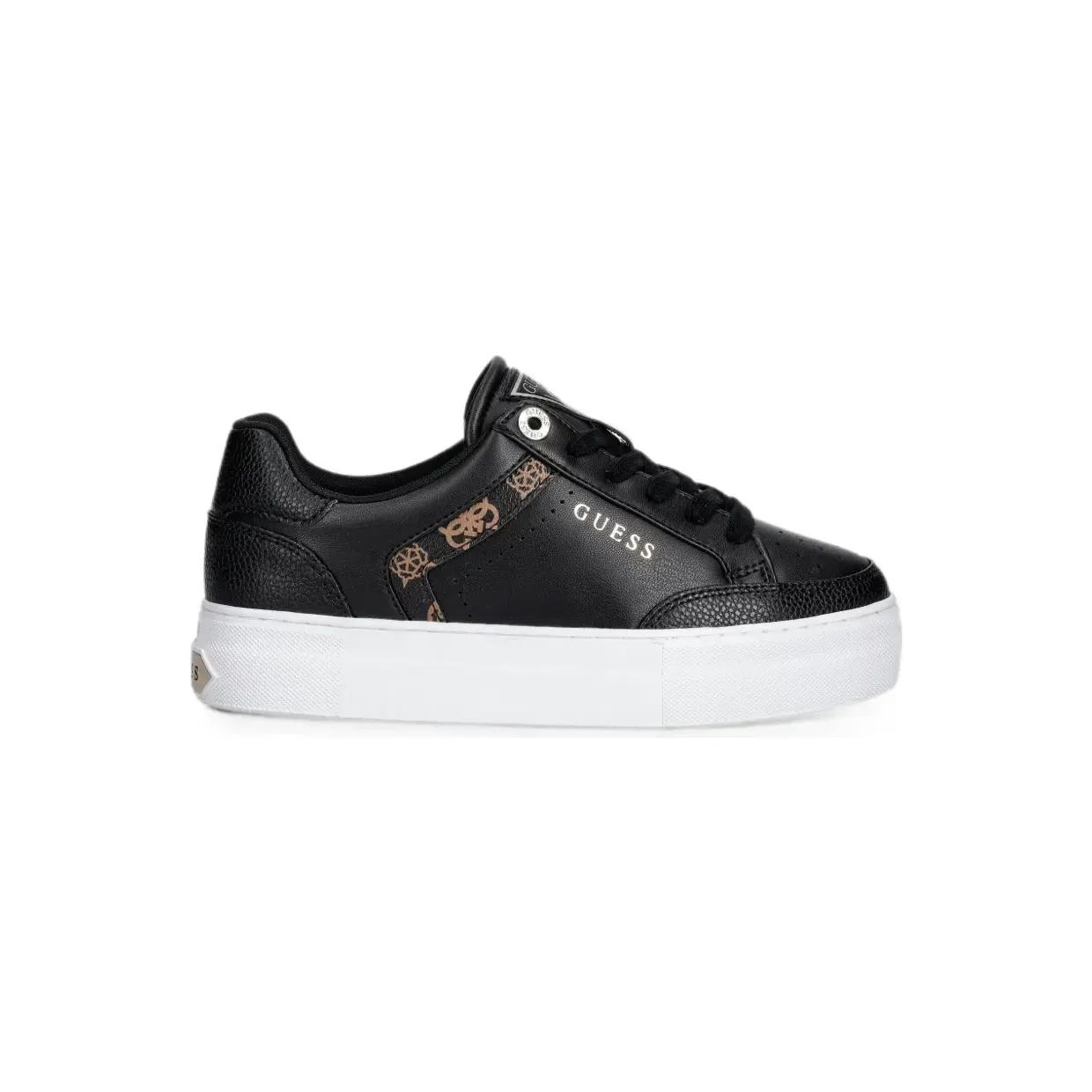 Guess Usa logo-print panelled “Black” (FLTGXLELE12)