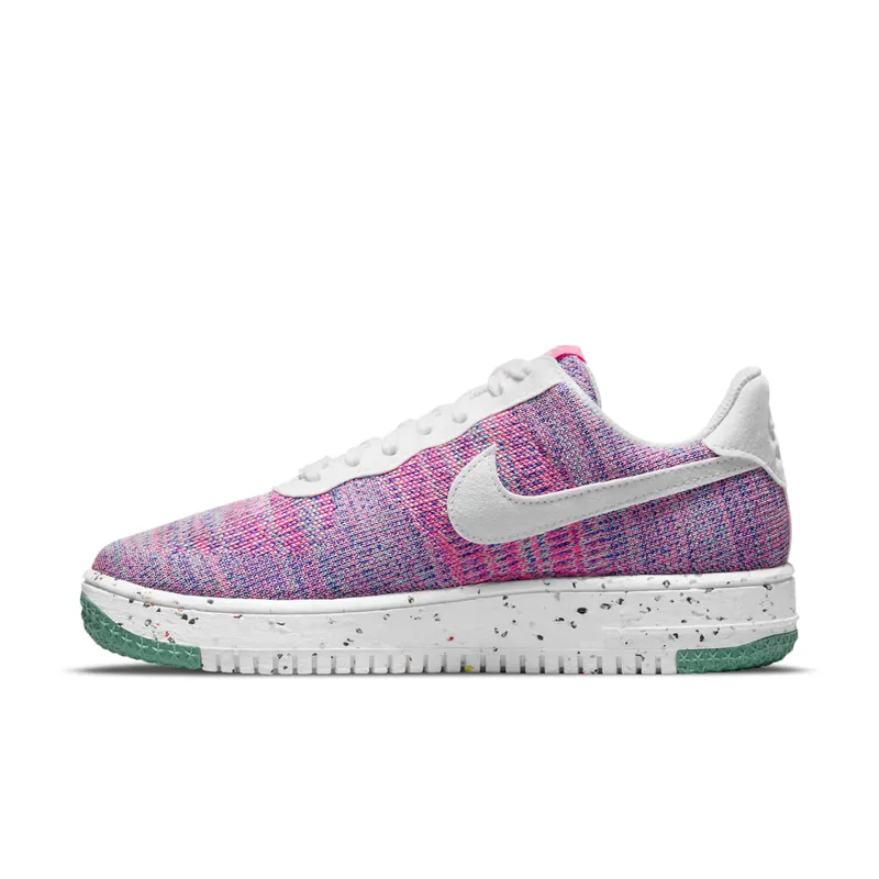 Nike Air Force 1 Crater FlyKnit Purple – “Fuchsia Glow / Pink Blast / Green Glow / White” (DC7273-500)
