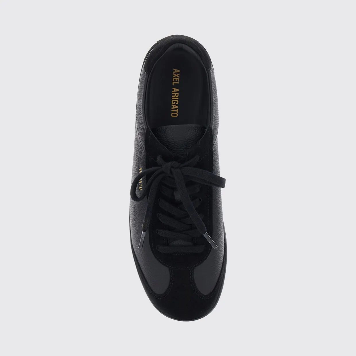 Axel Arigato Zane Low-Top Trainers in Smooth and Suede Calfskin Black (F4066005) (3)