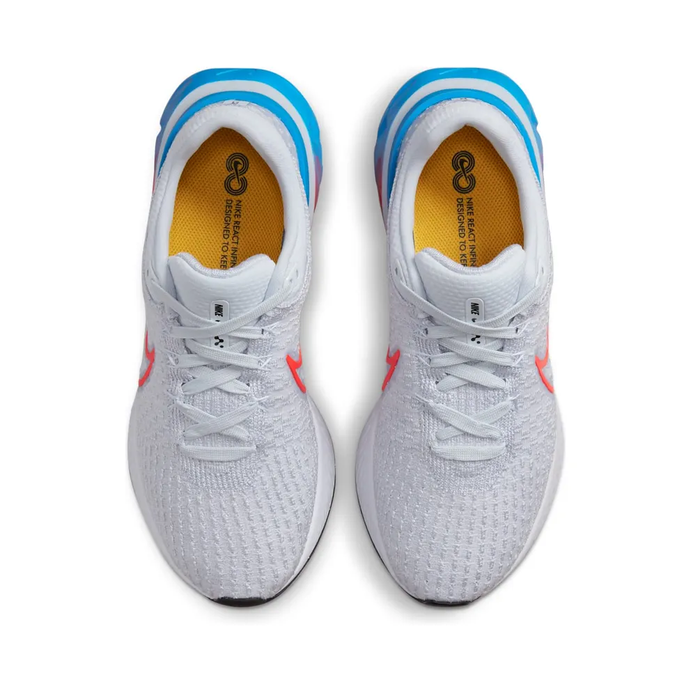 Nike React Infinity Run Flyknit 3 Road Running Grey (DV2178-001)