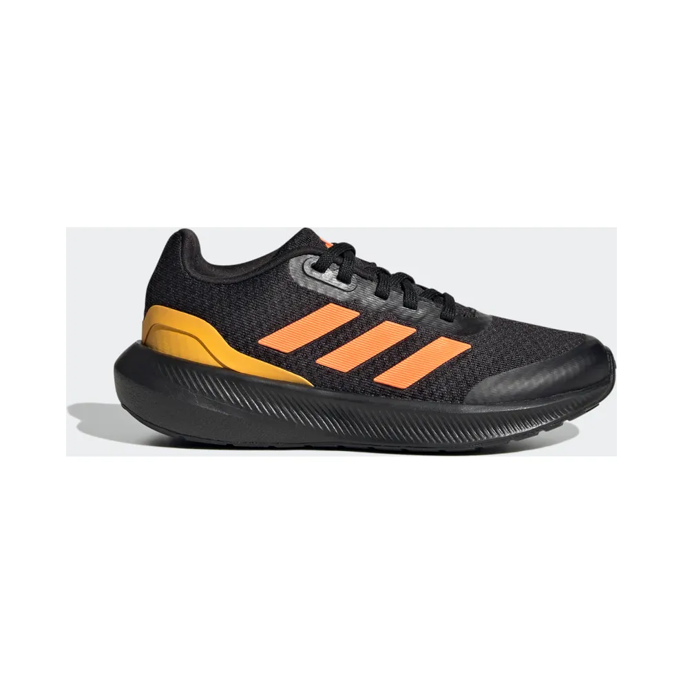 adidas RunFalcon 3 Sport Running Lace Schuh Core Black / Screaming Orange / Solar Gold (HP5839)