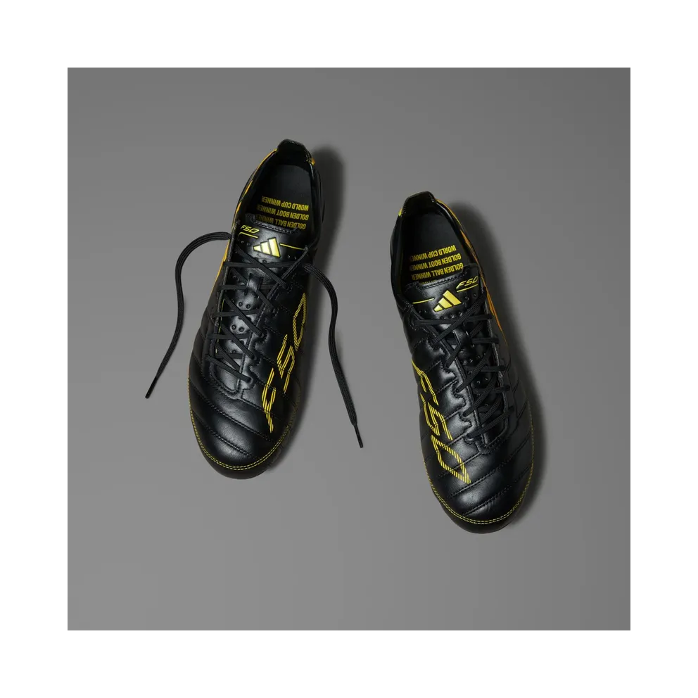 adidas F50 Elite Leather 2010 FG Remake Pack Black Yellow (IH0946)