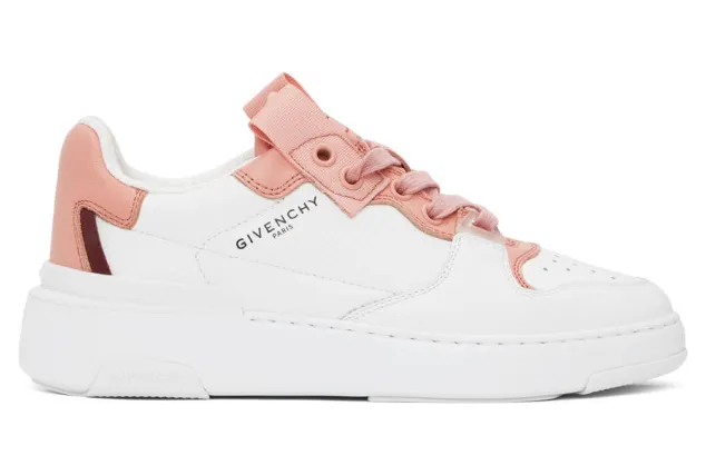 Givenchy Pink and White Wing Sneakers (BE0010E0W6)