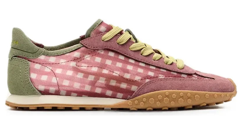 Hoff Bridge sneakers met gingham-ruit – Roze (12661040)