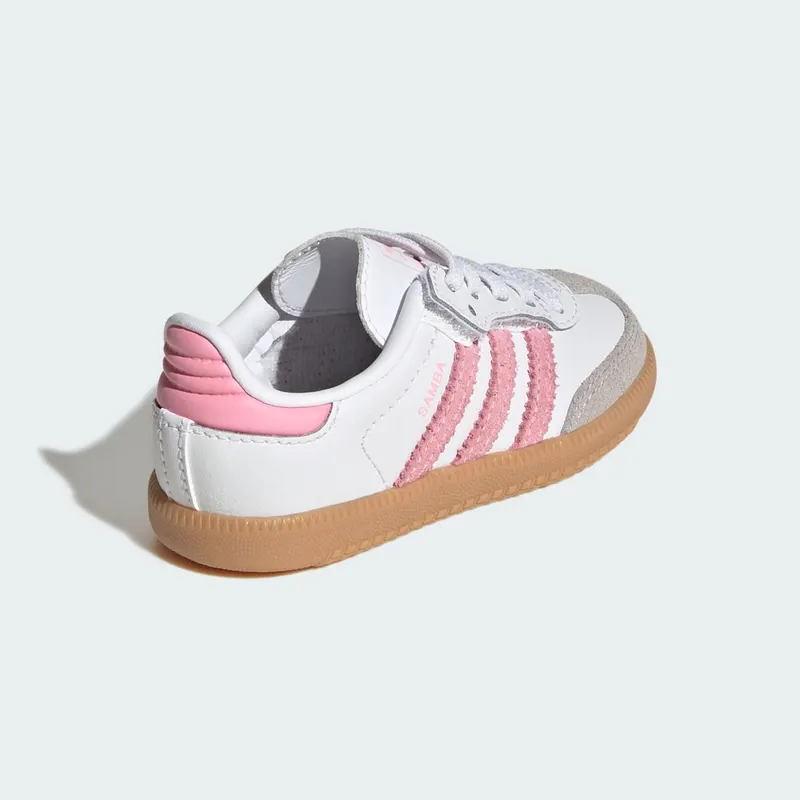 Adidas Samba OG Comfort Closure Elastic Lace Cloud White / Light Pink / Gum (JQ2028)