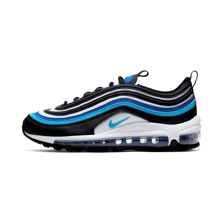 Nike Air Max 97 Black Hyper Blue Oracle Aqua (GS) “Black / White / Hyper Blue / Oracle Aqua” (921522-019)