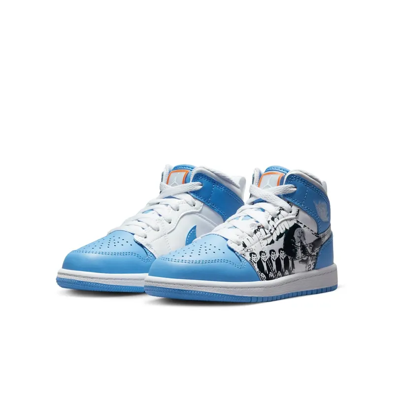Jordan 1 Mid Sneaker School Game Winner (DR6493-100)