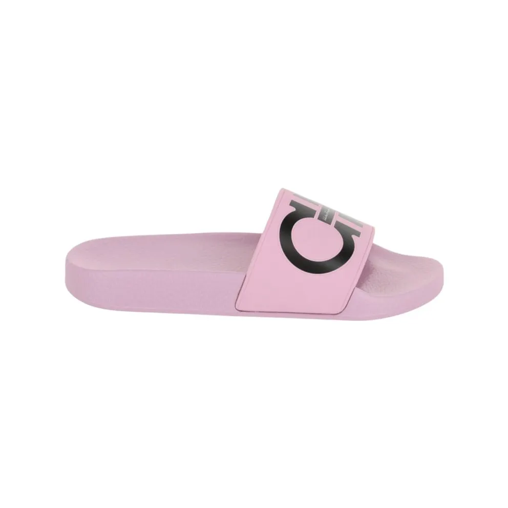 Ferragamo Groovy Dual Gancini Slides Light Pink (01B827-744126-M)
