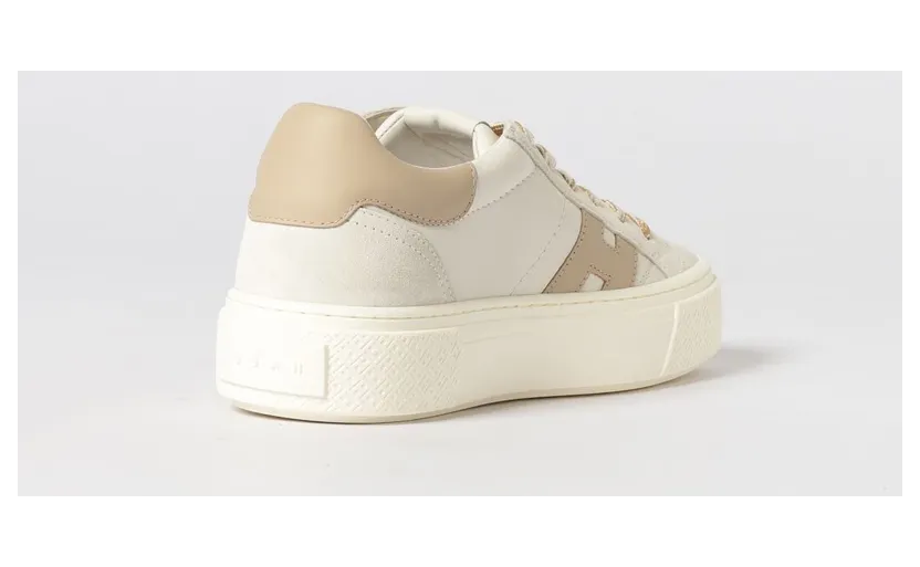 Hogan Crosswind Leather Sneakers Beige (HXW7050GB00V1N0FR7) (2)