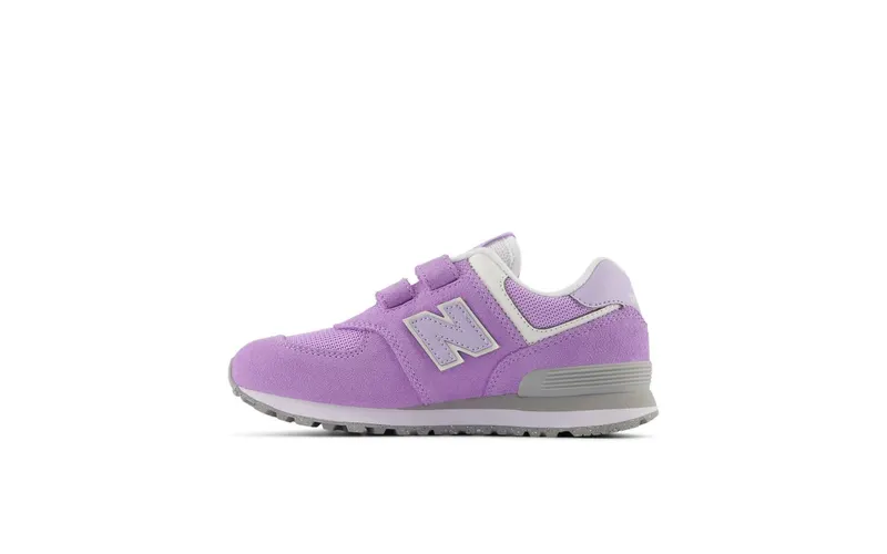 New Balance 574 Hook and Loop Lilac Glo Bright Lavender (PV574ESL)