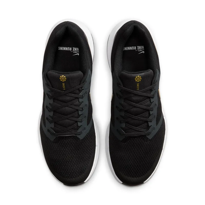 Nike Run Swift 3 Black Anthracite White Metallic Gold (DR2695-010)