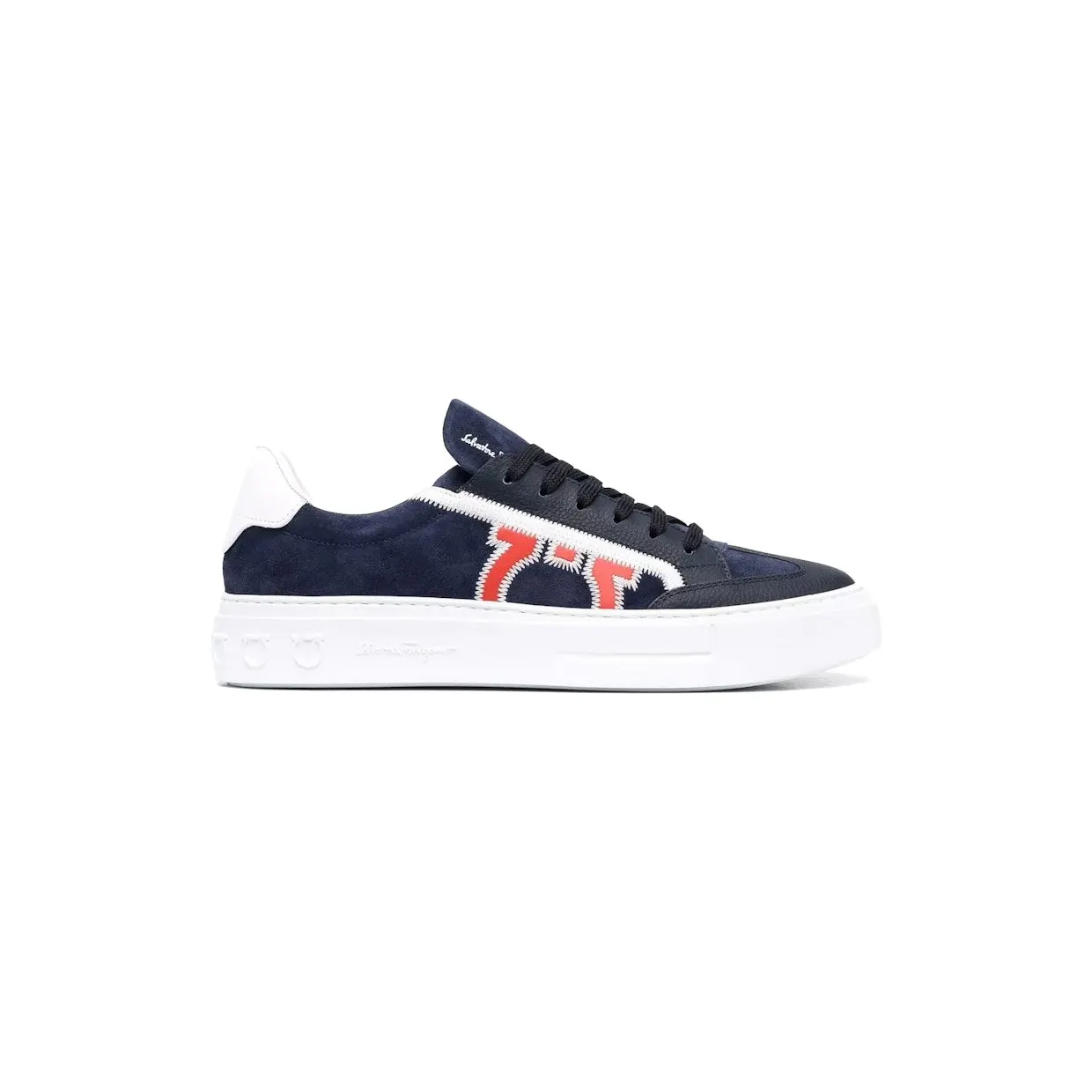 Ferragamo Borg 5 Low-Top Sneakers Blue (02B726749494)
