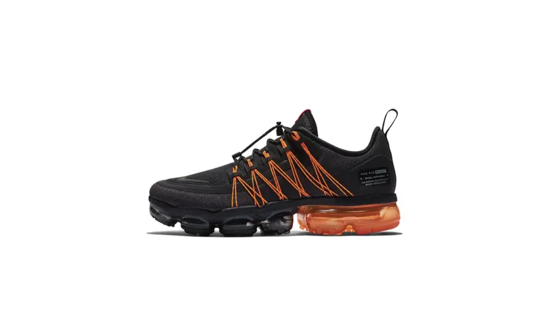 Nike Air VaporMax Run Utility Black Orange Black/Reflect Silver-Oil Grey (AQ8810-005)