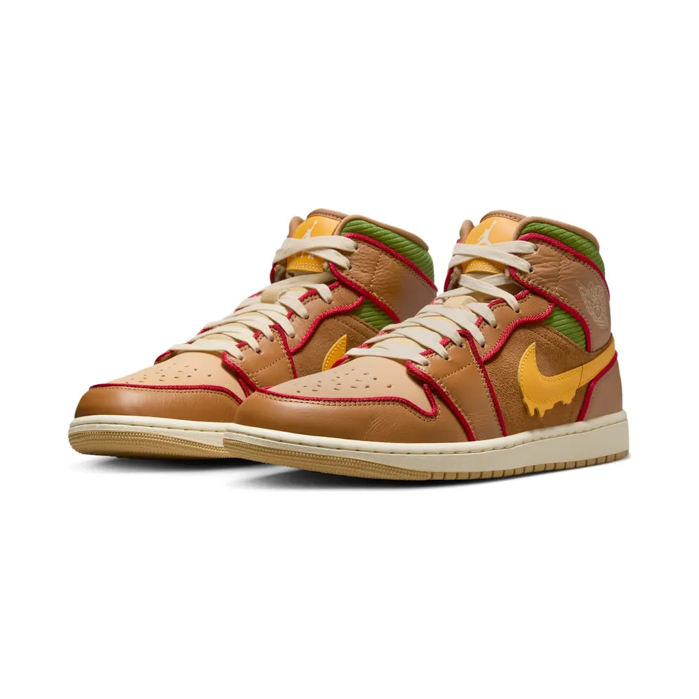 Jordan 1 Mid SE “Cheeseburger” (IB7403-224)