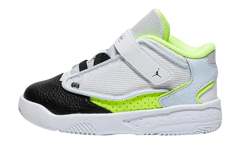 Jordan Max Aura 4 TD “Platinum Tint Volt Blue Tint Black” (DV3177-017)