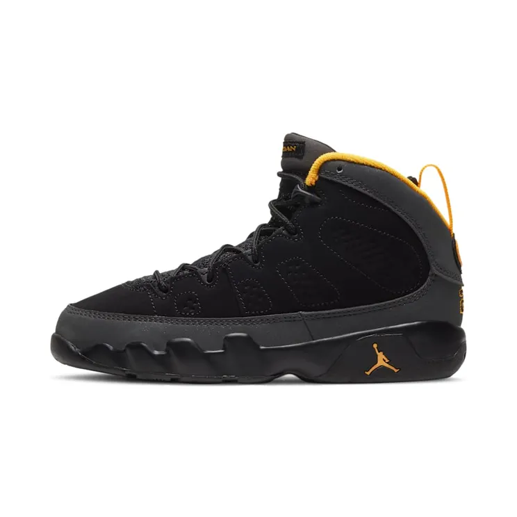 Jordan 9 Retro Dark Charcoal University Gold (PS) (401811-070)