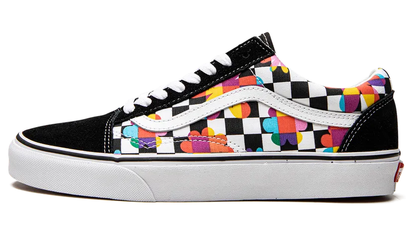 VANS Floral Checkerboard Old Skool Schoenen Zwart (VN0A5KRFB05)