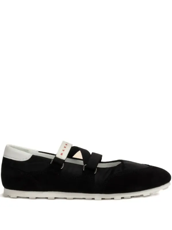 Marni Fußball Retro Ballerina Turnschuhe – Grau (SNZW020800P7406)