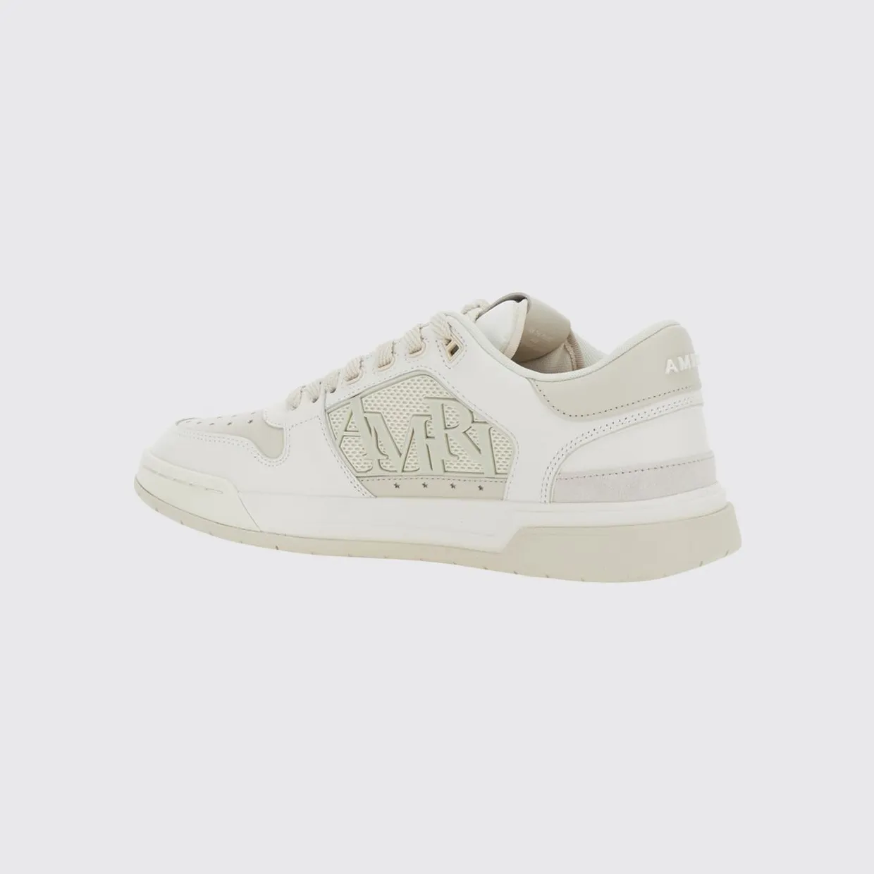 Amiri Ma Quad Calfskin Leather Low-Top Sneakers with Lettering Logo and Perforated Toe White (AMFOSR1101189) (2)