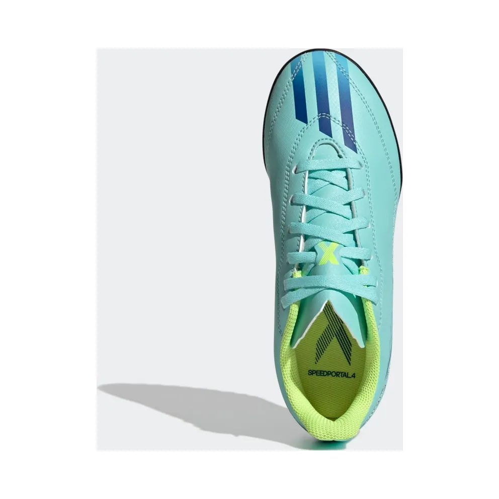 adidas X Speedportal.4 Turf Football Boots Clear Aqua / Power Blue / Solar Yellow (GW8510)
