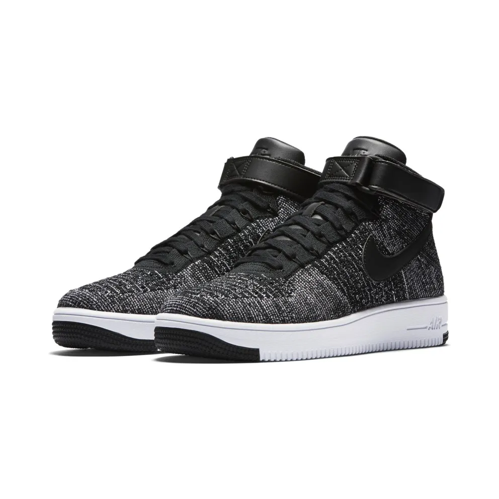 Nike Air Force 1 Ultra Flyknit Mid Oreo Black/Black-White (817420-004)