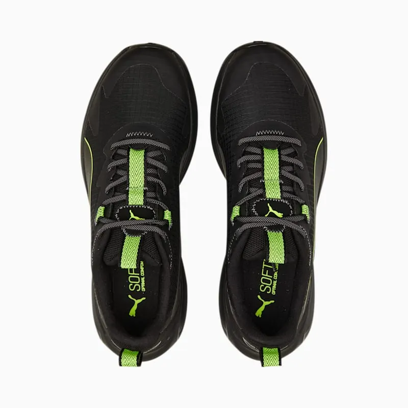 Puma Twitch Runner Trail “Black Lime Squeeze” (376961-01)