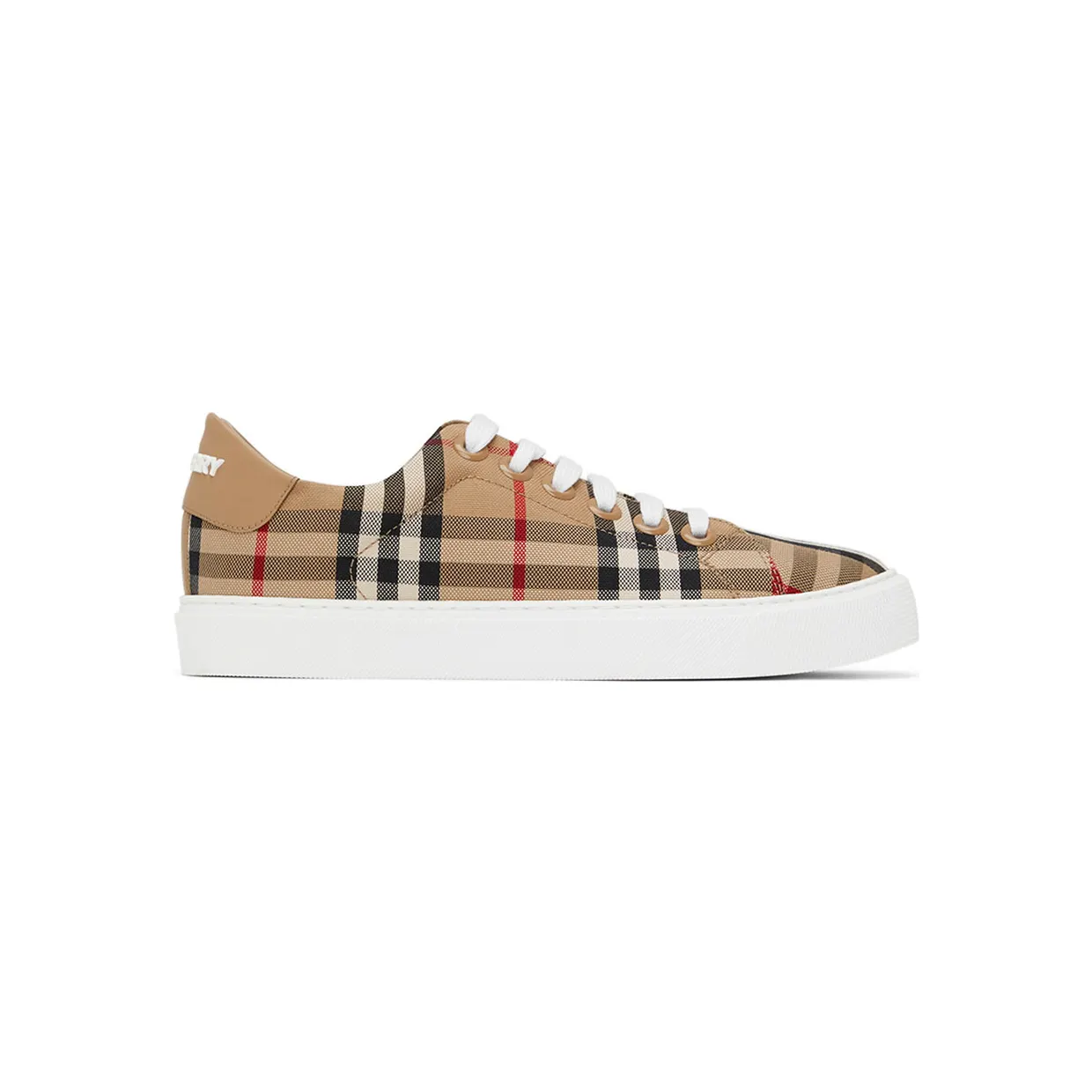 Burberry Beige New Albridge Check Sneakers (8049777)