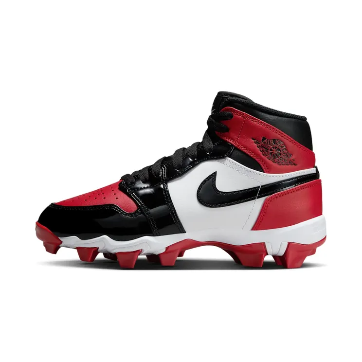 Jordan 1 Mid Cleat Patent Bred Toe (HF6883-601)