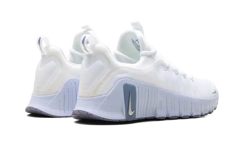 Nike Free Metcon 6 “White Half Blue Silver” (FJ7126-110)