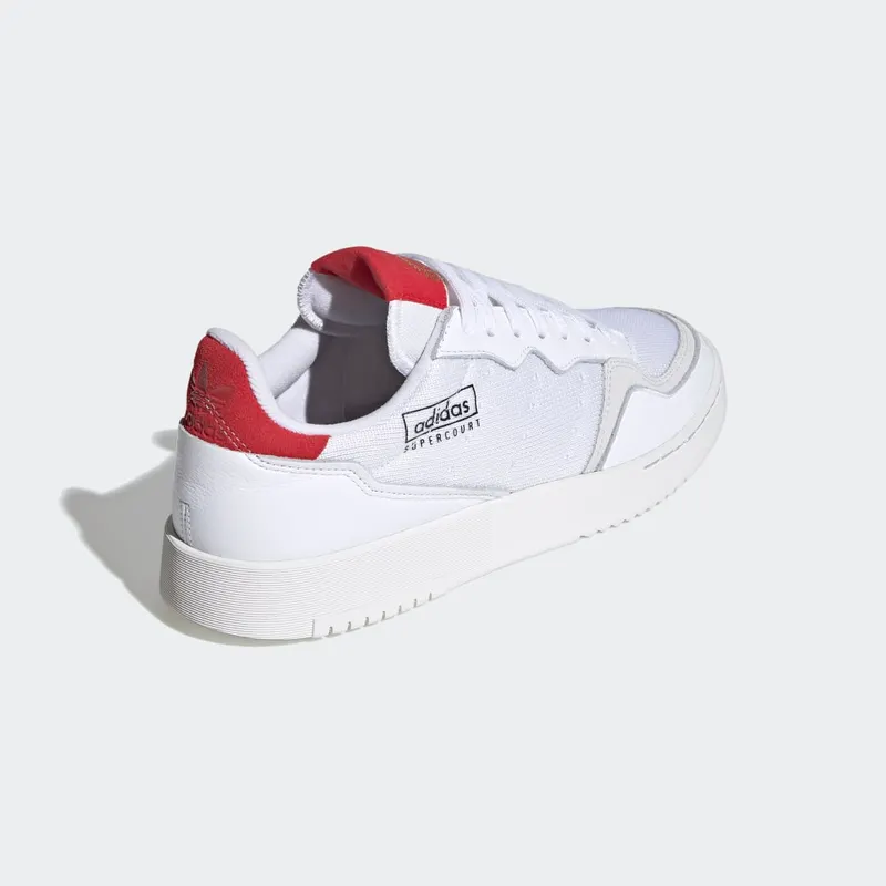 Adidas Supercourt Cloud White / Cloud White / Scarlet (EF5881)
