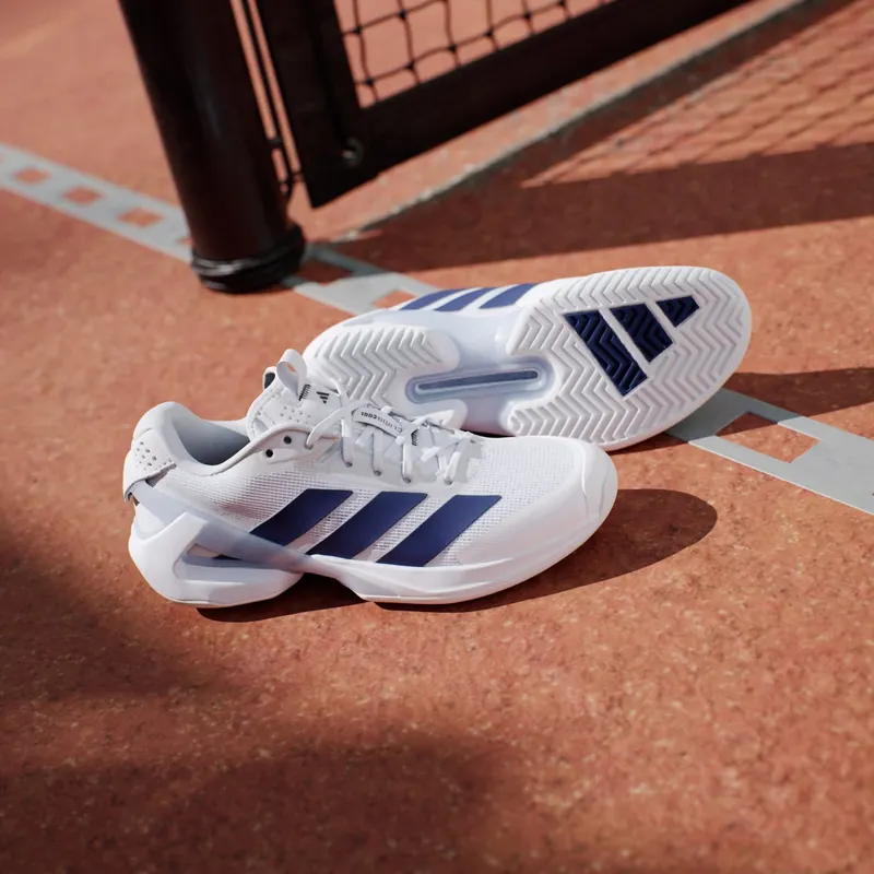 Adidas adizero Ubersonic 5 Tennis Cloud White / Dark Blue / Crystal Sky (JR1757)