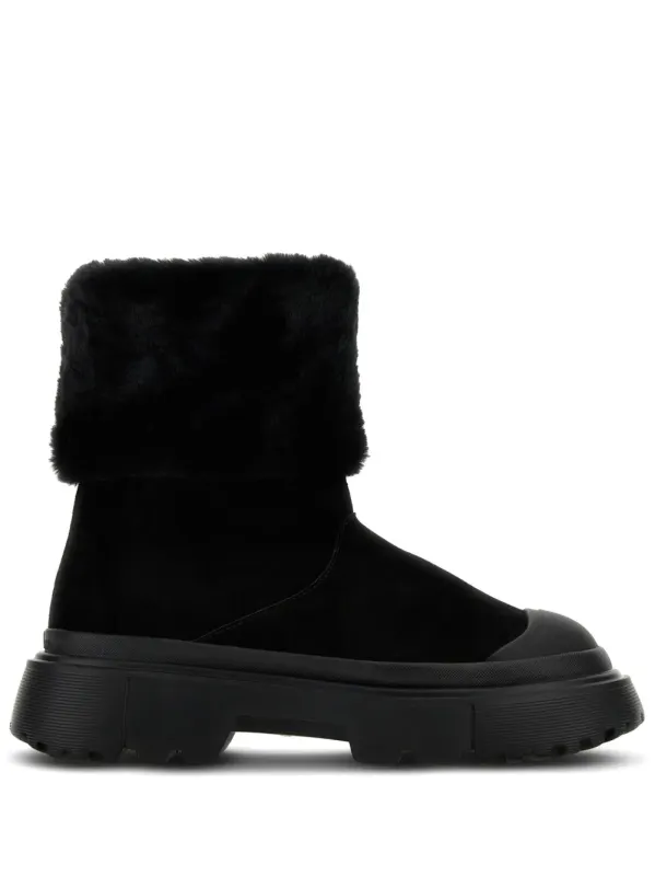 Hogan Boots with afwerking van imitatiebont – Black (HXW6190FC20SF5)
