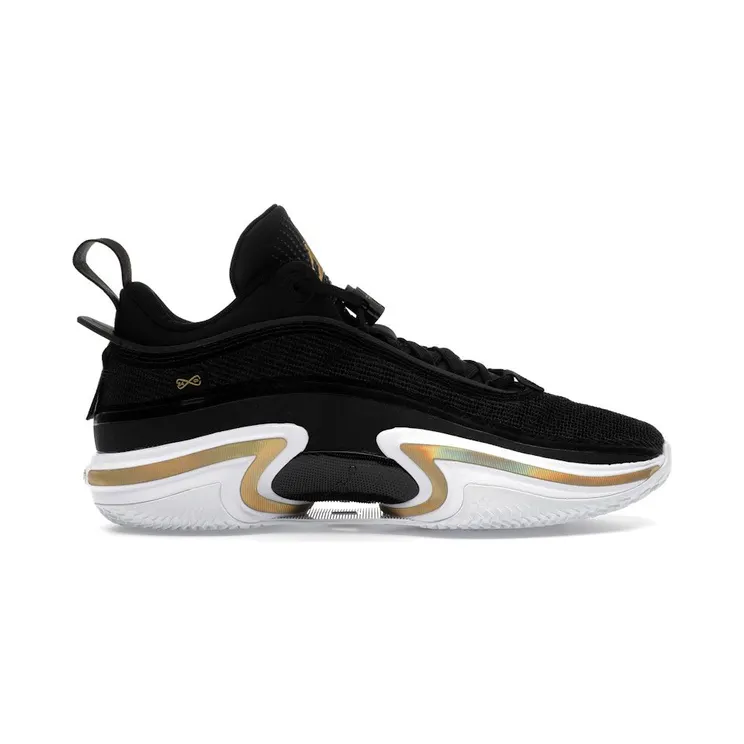 Jordan 36 Low PF Black Gold (White Sole) (DH0832-071)