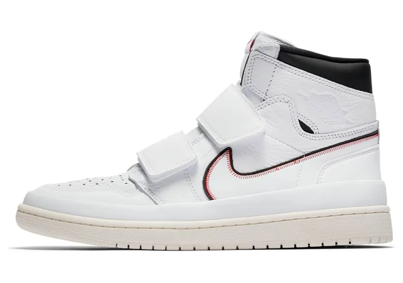 Jordan 1 Retro High Double Strap “White / Black / Sail” (AQ7924-101)