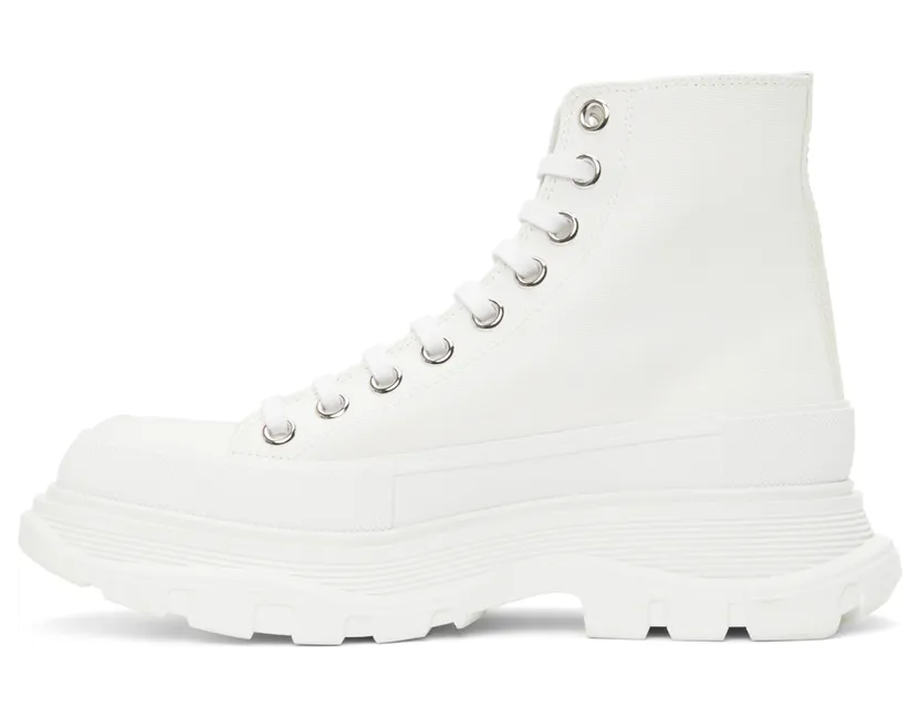 Alexander McQueen Black Tread Slick High Sneakers (611706 W4L32) (3)