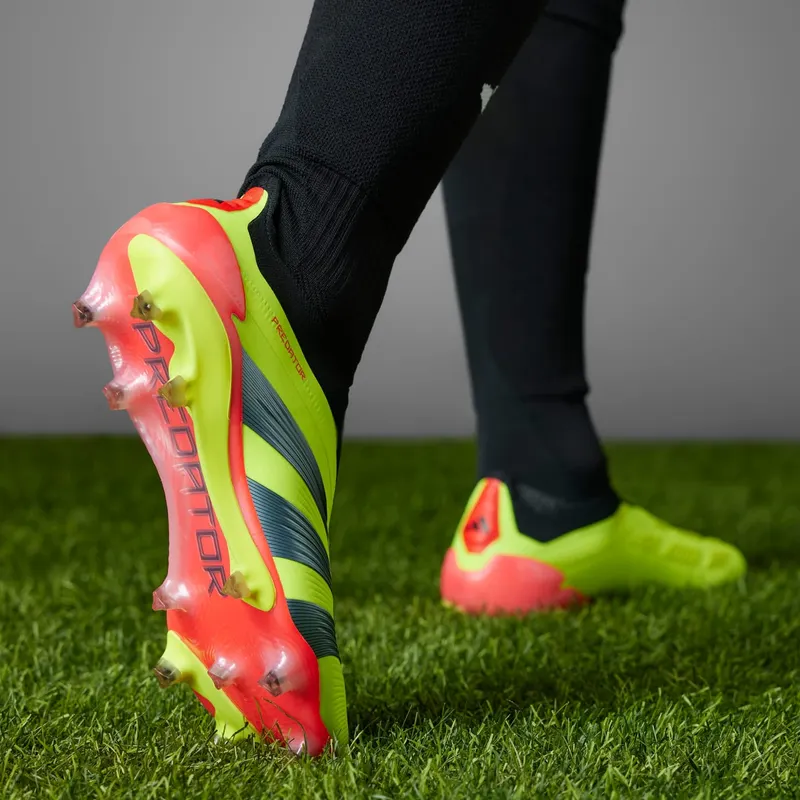 adidas Predator 24 Elite Laceless FG Team Solar Yellow Core Black Solar Red (IE2366)
