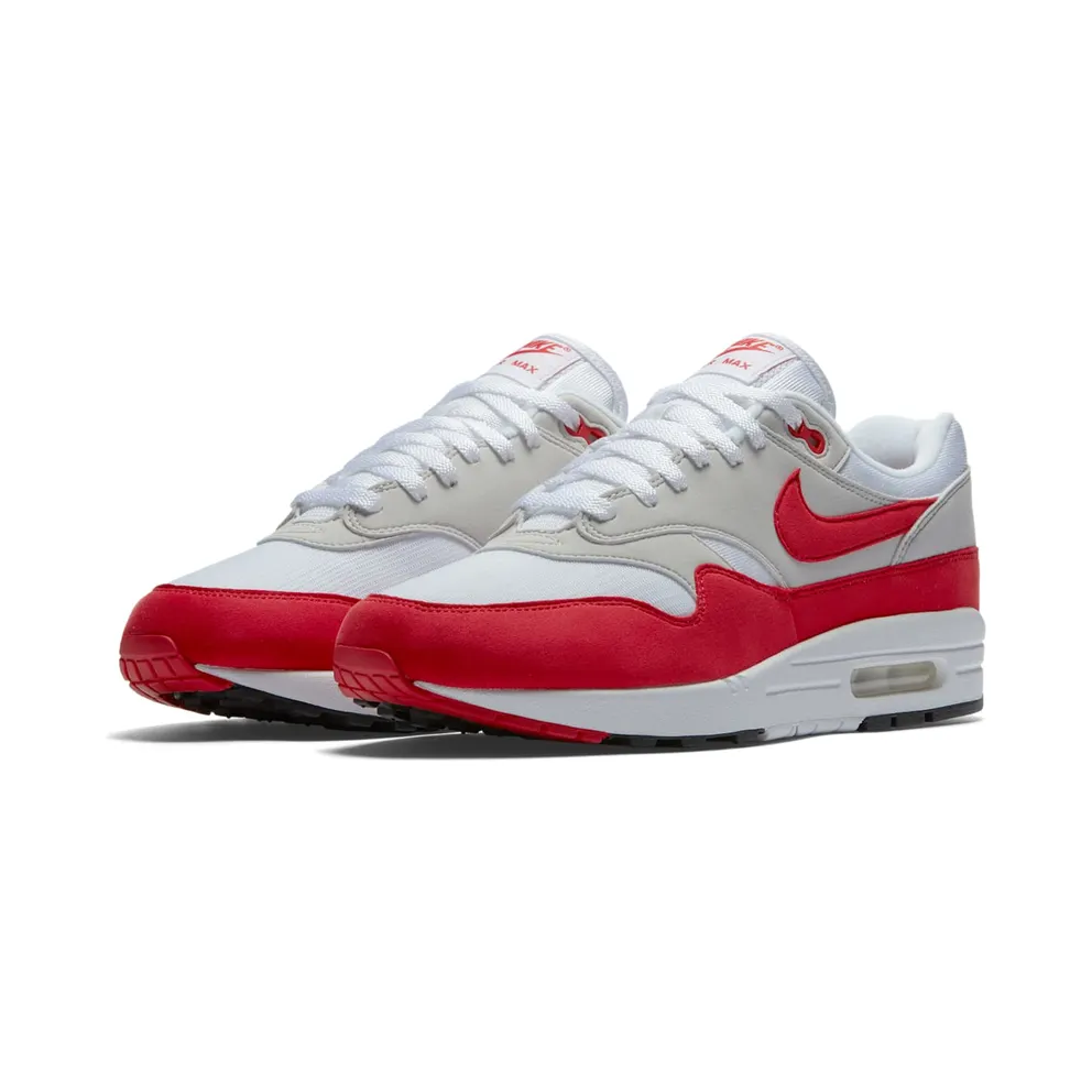 Nike Air Max 1 Anniversary Red (2017) White/University Red-Neutral Grey-Black (908375-100)