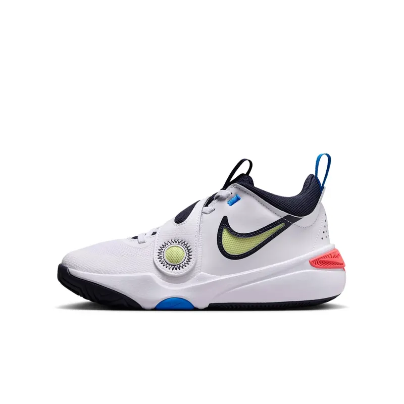 Nike Team Hustle D 11 White Bright Crimson Photo Blue Light Lemon Twist (DV8996-105)