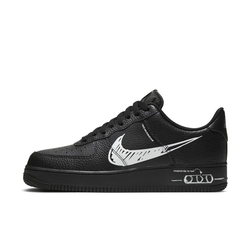 Nike Air Force 1 Low Sketch Black (2020) (CW7581-001)