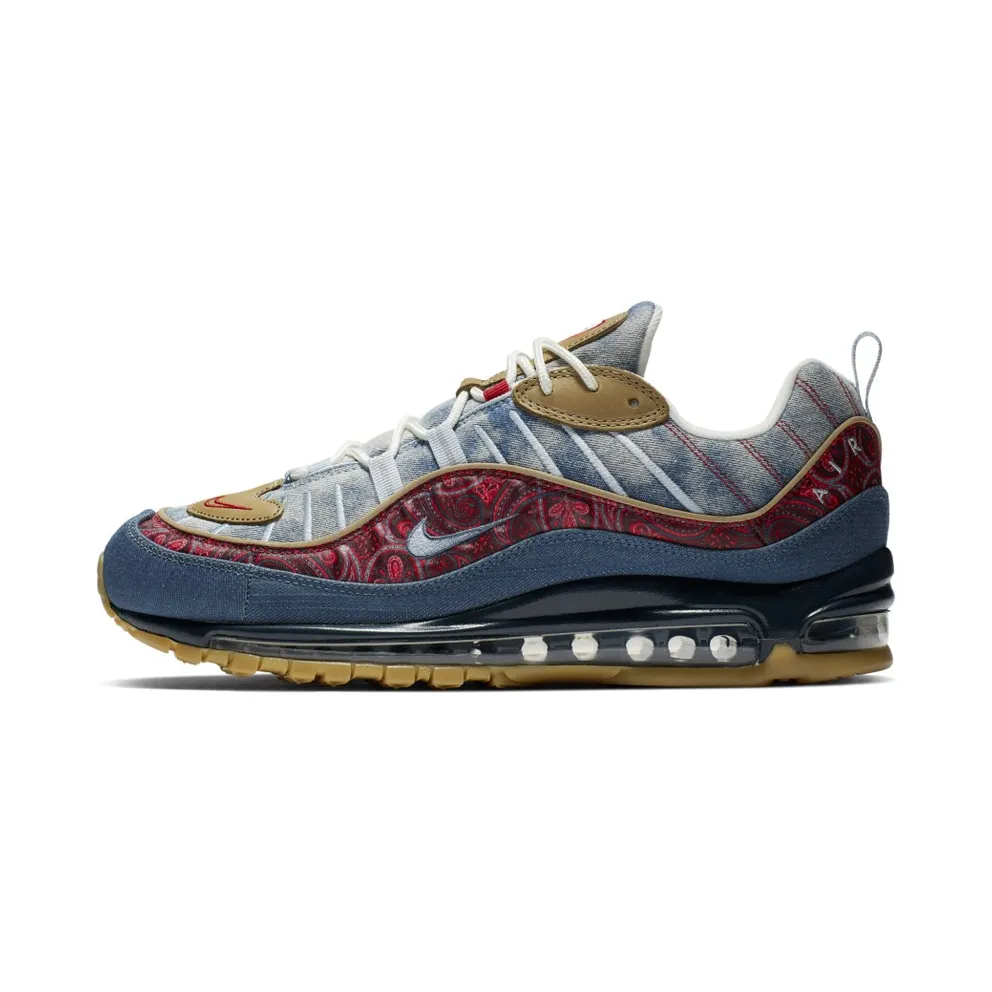 Nike Air Max 98 Wild West Light Armory Blue/University Red-Sail-Thunderstorm-Parachute Beige (BV6045-400)
