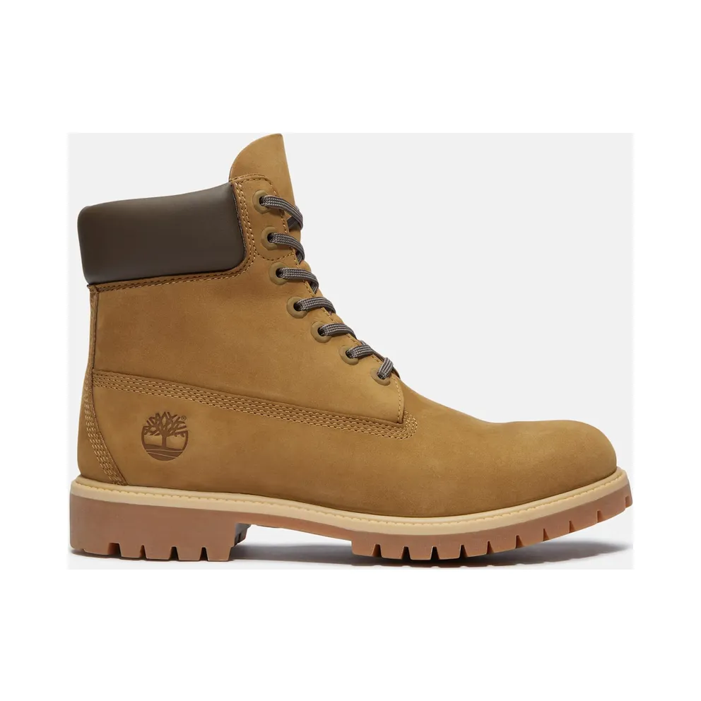 Timberland 6″ Premium Waterproof Boot Olive Nubuck Dark Brown (TB0A2P6W-A5D)