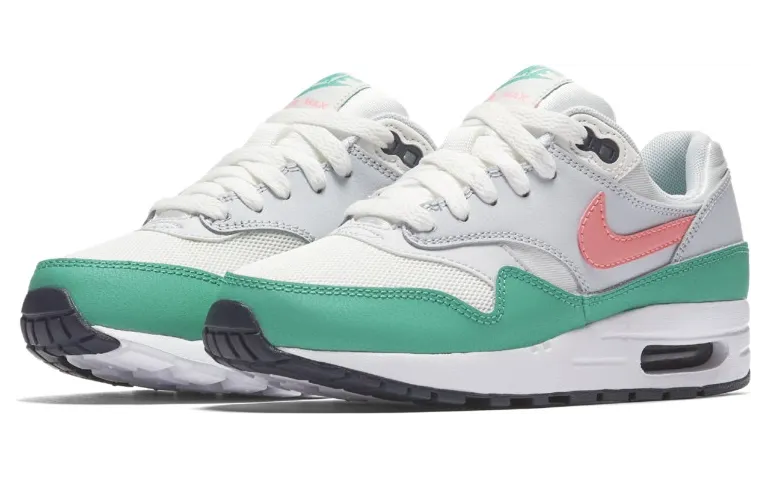 Nike Air Max 1 GS ‘Watermelon’ Summit White/Sunset Pulse/Kinetic Green (807602-105)