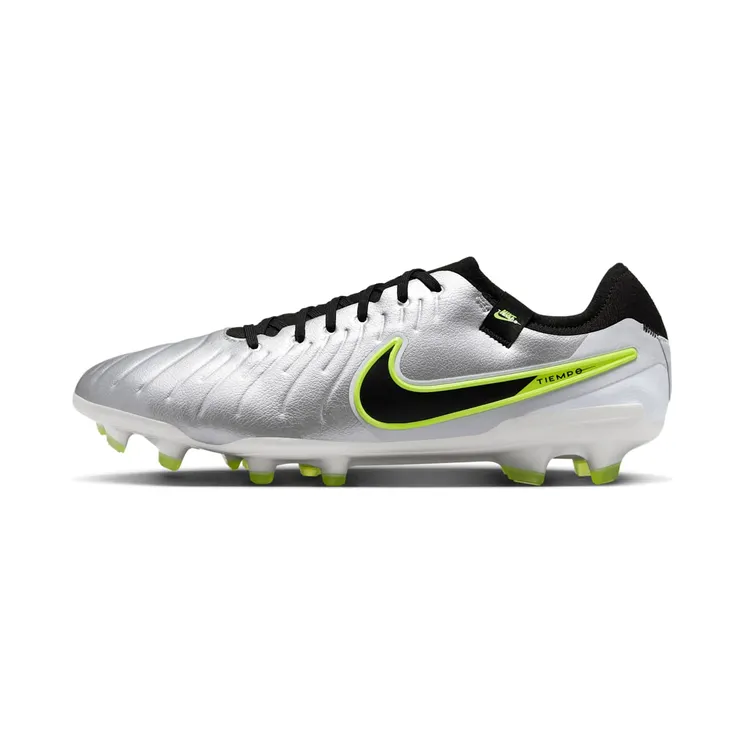 Nike Tiempo Legend 10 Pro FG Mad Voltage Pack “Metallic Silver / Volt / Black” (DV4333-001)