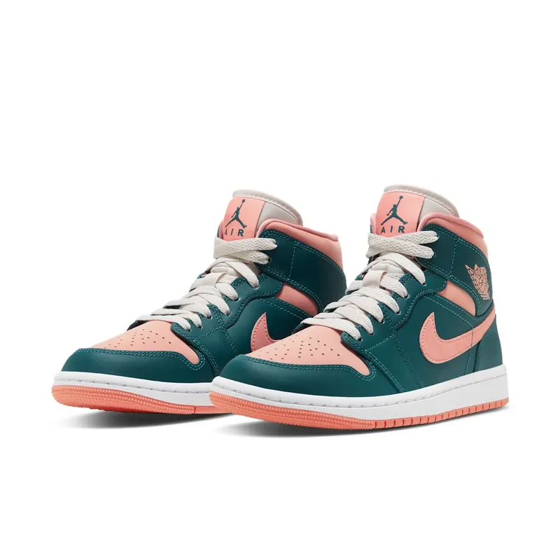 Jordan 1 Mid Dark Teal Green (W) (BQ6472-308)