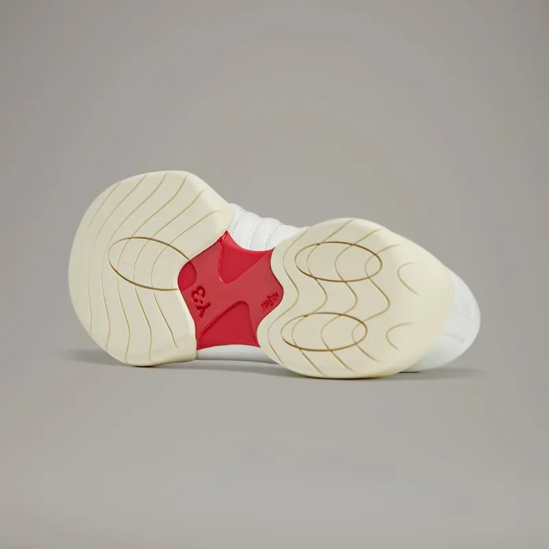 Adidas Y-3 Regu Mary Jane Core White / Cream White / Better Scarlet (JS1114)