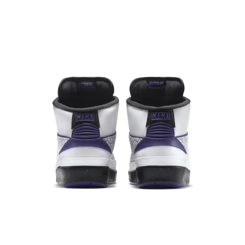Jordan 2 Retro Dark Concord (GS) White/Dark Concord-Black Wolf Grey (395718-153)
