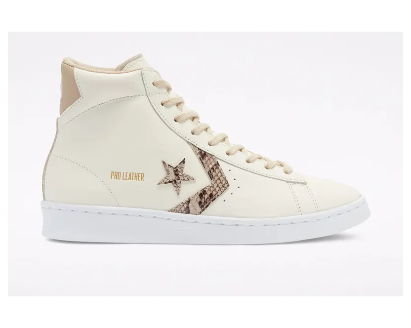 Converse Snake Print Pro Leather High Top Egret/nomad/egret (170497C)