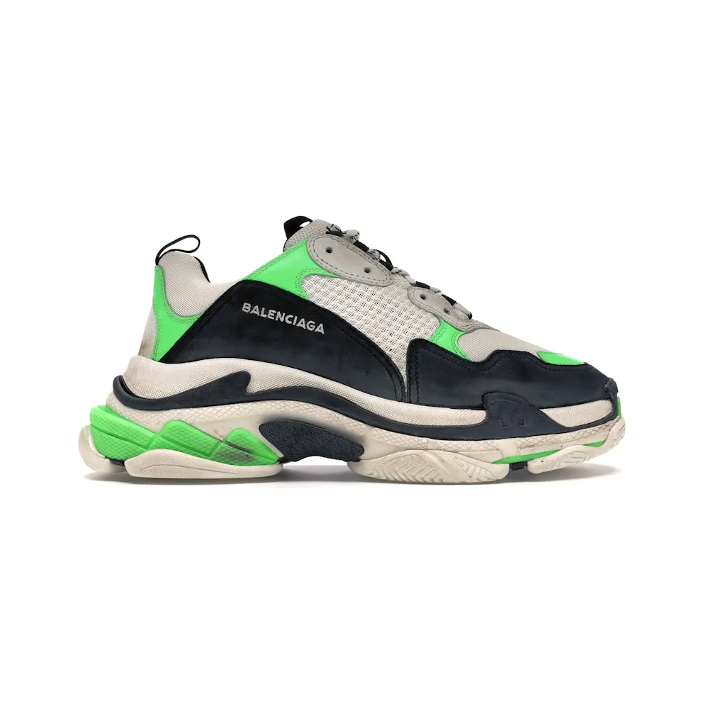 Balenciaga Triple S Mr. Porter Neon Green (2018)