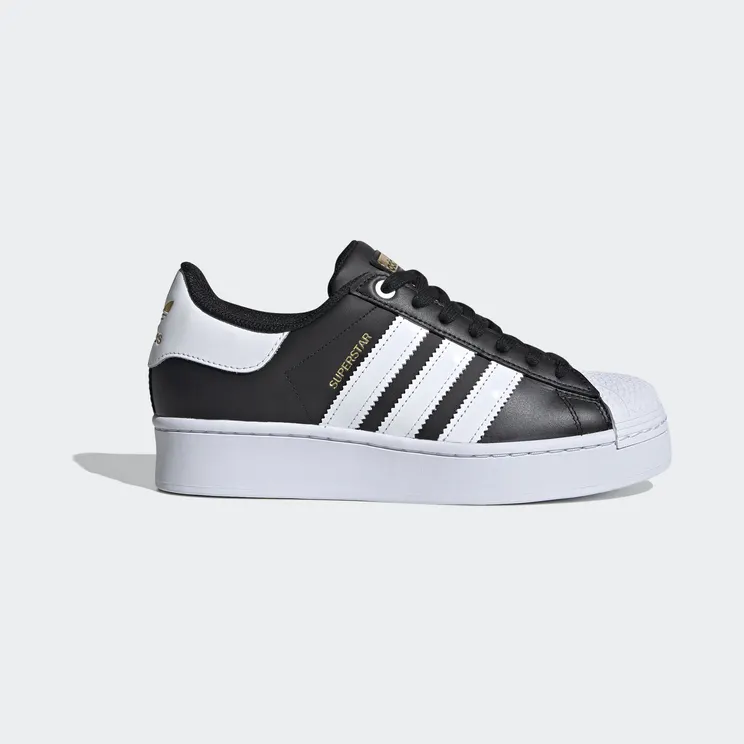 Adidas Superstar Bold Core Black Core Black/Cloud White/Gold Metallic (FV3335)